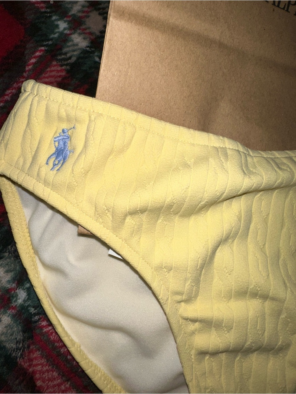 Polo by Ralph Lauren Pale Yellow Ribbed Bikini Set- NWT 💕🌞
